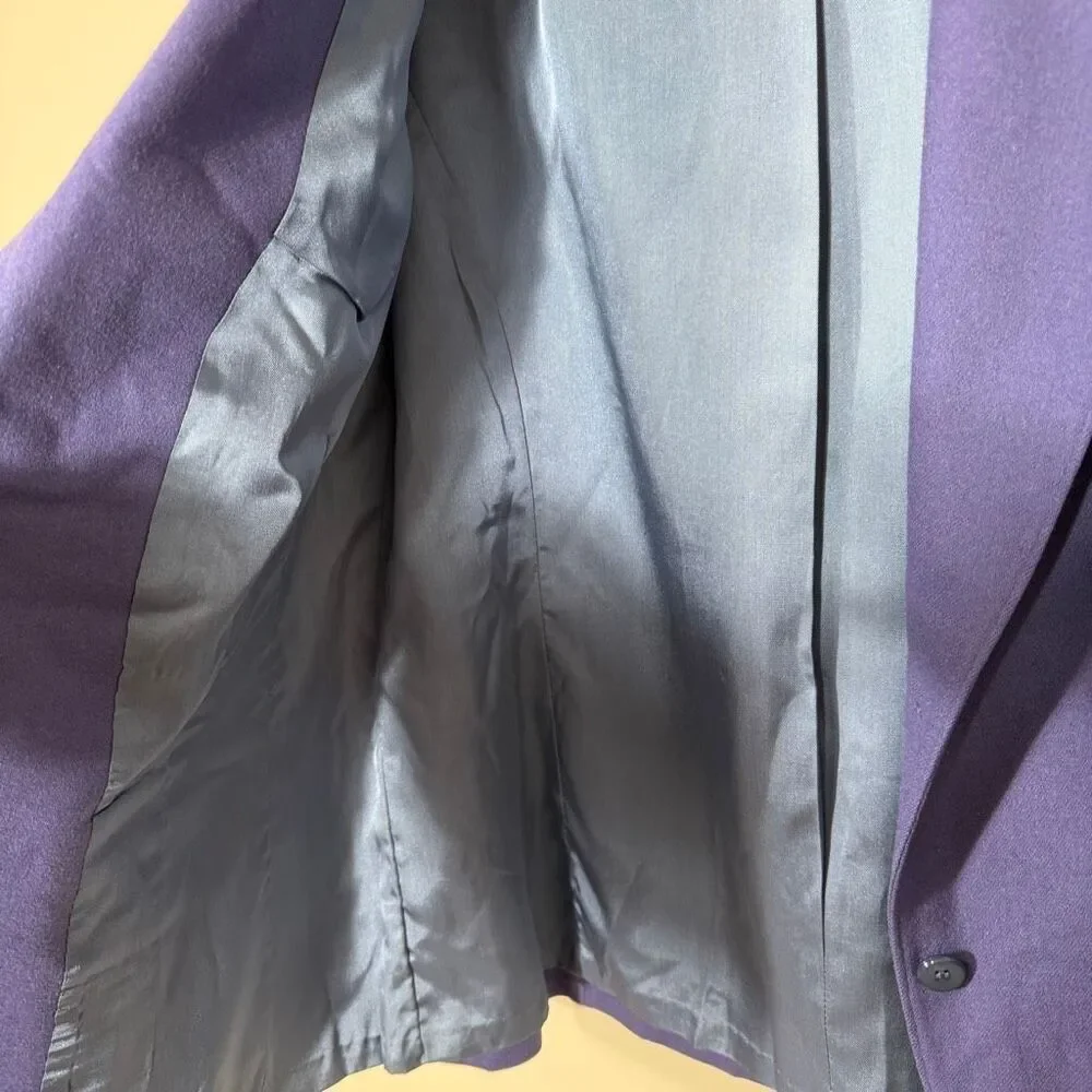 Pendleton Women’s Vintage 100% Virgin Wool Purple Two‎ Button Blazer Jacket